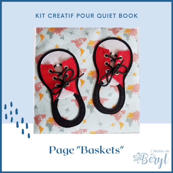 Kits - Livre activité Quiet book - Page Baskets
