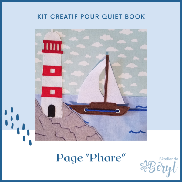Kits - Livre activité Quiet book - Page Phare