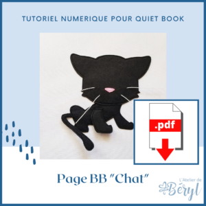 L'Atelier de Béryl - Tutoriel pour Quiet book - Page BB _Chat_
