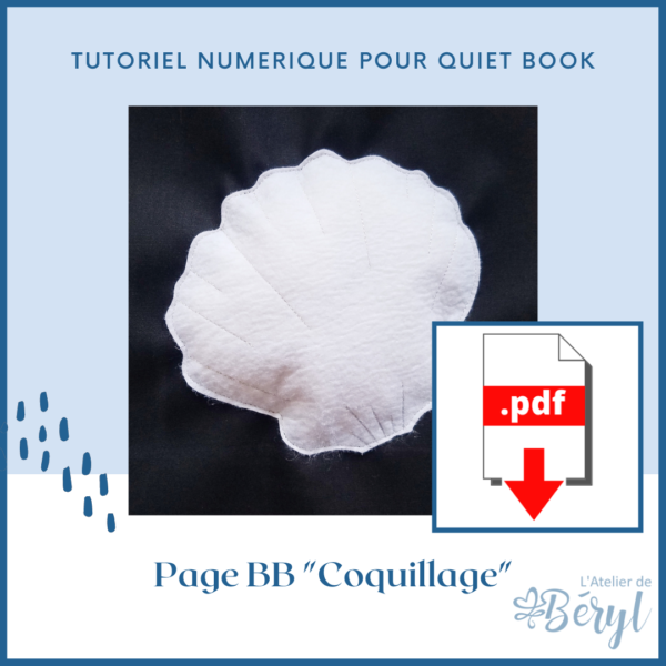 L'Atelier de Béryl - Tutoriel pour Quiet book - Page BB _Coquillage_
