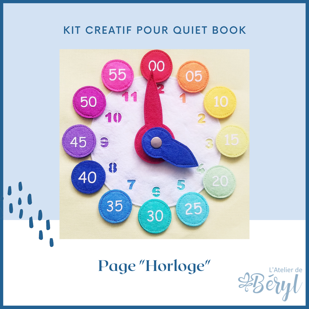 Kit page “Horloge” – L'Atelier de Béryl