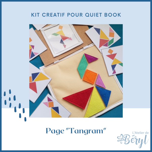 L'Atelier de Béryl - Quiet book - Kits - Page Tangram